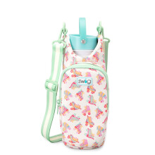 Swig Life Water Bottle Sling Bag  Water Bottle Holder with Adjustable Strap  Carrier Bag with Zippered Phone Pocket  Holds 36oz (Roller Rink)
