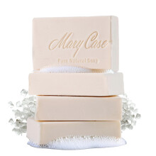 Mary Case All Natural Bar Soap fr Mnner und Frauen (4er-Set) Meersalz-Krperseifenstcke mit Oliven- und Kokosl vegane Badeseifen fr Peeling,