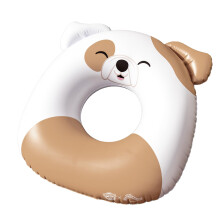 BigMouth x Squishmallows Squishmallows Brock The Bulldog 36 Inch Ring Pool Float - Collectible Inflatable for Relaxing and Splashing - Soft Dura