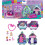 Polly Pocket Polly Pocket Mini Jouets, Ensemble de Compact Playset Empilable Vacances avec Micro Poupée et Accessoires 1