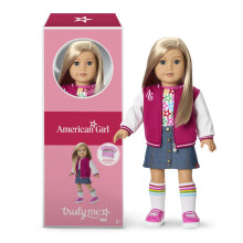 American Girl Truly Me 18-Zoll-Puppe Nr. 100 mit dunkelblauen Augen, glattem blondem Haar, heller bis mittlerer Haut, f   r Kinder ab 6 Jahren