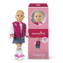 American Girl ME ME Bambola da 18 pollici n. 105 con occhi azzurri senza capelli da luce da luce a media medio per et 6+