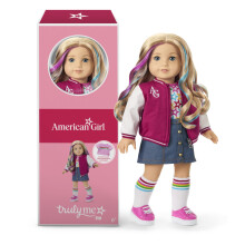 American Girl ME ME Bambola da 18 pollici #110 con occhi blu pelli bionde ondulate pelle chiara con lentiggini per et 6+