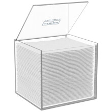 CLEAN SKIN CLUB Clear Acrylic Box for Clean Towels XL (NOT Included) Container For 50 Disposable Clean Towels XL Face Towelettes Bathroom Count