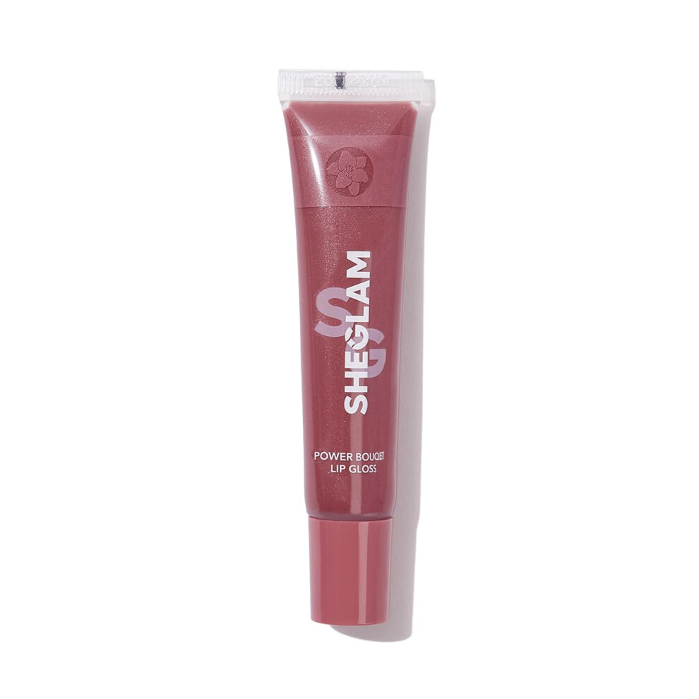 Sheglam Power Bouquet Lip Gloss Shiny Tinted Moisturizing Plumping Non-Sticky Lip Oil Repairing Camelia Extract Lip Care-Freesia