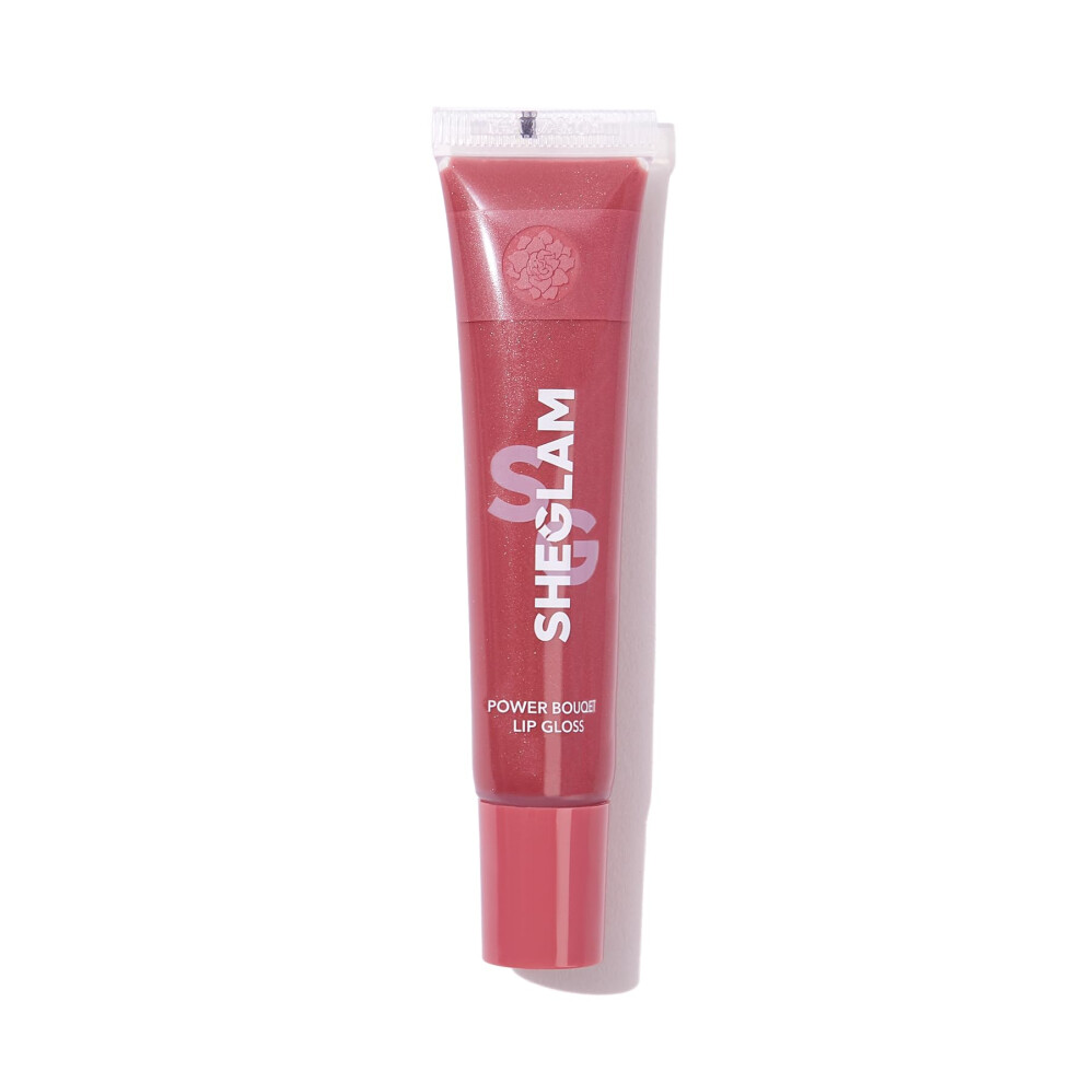 Sheglam Power Bouquet Lip Gloss Shiny Tinted Moisturizing Plumping Non-Sticky Lip Oil Repairing Camelia Extract Lip Care-Power Petals