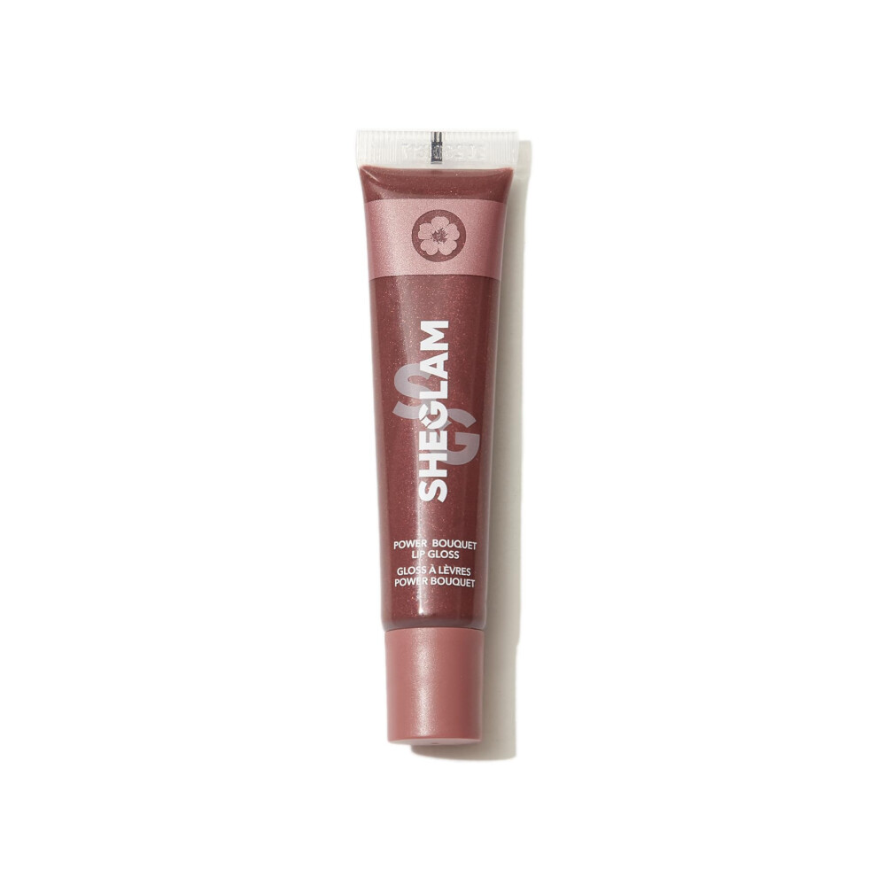 Sheglam Power Bouquet Lip Gloss Shiny Tinted Moisturizing Plumping Non-Sticky Lip Oil Repairing Camelia Extract Lip Care-Espresso Yourself