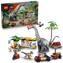 Lego Jurassic World Raptor & Titanosaurus Tracking Mission Kids Toy - Building and Learning Toy per il gioco finto - Dinosaur Action figures for Boys
