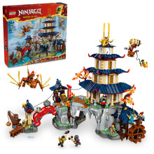 Torneo LEGO NINJAGO Temple City Building Toy per ragazzi e ragazze di et superiore ai 14 anni Oltre ai fan che crescono per i draghi che amano set d