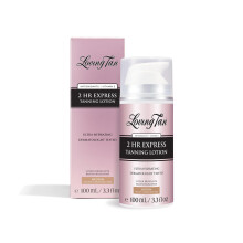 Loving Tan NEW 2 Hr Express Self Tanning Body Lotion Medium - Hydrating Natural-Looking Glow Sunless Self Tanner Streak-Free Dermatologist Tes