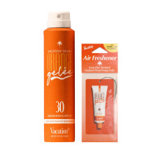Vacation Orange Gel?e SPF 30 Sonnenschutzspray, l & Lufterfrischer-Paket, Brunungsl mit SPF, Sonnenlotion-Spray, transparent auf allen Hauttn