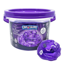 Disney Nightmare Before Christmas 20oz vorgefertigter Schleim-Eimer, leuchtendes Lila, CRA-Z-schleimiger Schleim mit Konfetti-Mix-Ins, Schleimspielze