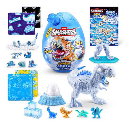Zuru Smashers Mega Jurassic Lysende Isalder (T-Rex) af ZURU, Smashable Æg Legetøj til Drenge