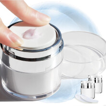 Frasco de bomba sem ar para viagem DIY prova de vazamentos 15/30/50ml Dispensador de garrafa a vcuo recarregvel para cremes/loes Recipiente
