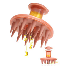 BEAUTLOHAS. Hair Oil Applicator Brush Scalp Oil Applicator Hair Oil Dispenser Hair Growth Oil Comb with Silicon Massage TeethScalp Oil Applicato