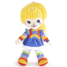 Travesseiro de pelcia Rainbow Brite Buddy - Travesseiro de personagem de pelcia super macio em microfibra de polister de 17 polegadas