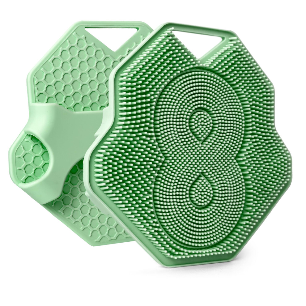 Lintach Shower Scrubbers For Men Shower Exfoliating Body Scrubber Ergonomic Silicone Body Scrubber Reusable Hygienic Bath Loofah For A Smooth