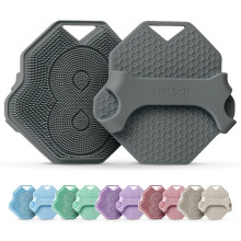 Lintach Shower Scrubbers for Men Shower Exfoliating Body Scrubber Ergonomic Silicone Body Scrubber Reusable Hygienic Bath Loofah for a Smooth