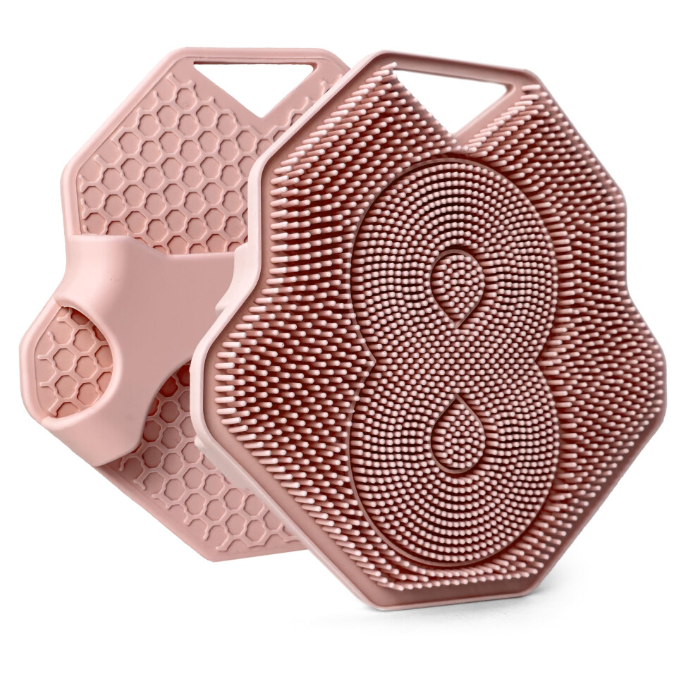 Lintach Silicone Body Scrubber For Women - Gentle Exfoliating Body Scrubber Ergonomic Silicone Shower Scrubbers Reusable Hygienic Skin Friendl
