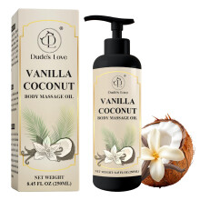 Vanille-Kokos-Krpermassagel feuchtigkeitsspendendes, nhrendes und entspannendes l mit natrlichem Vitamin E und therischen len, 8,45 fl oz (2