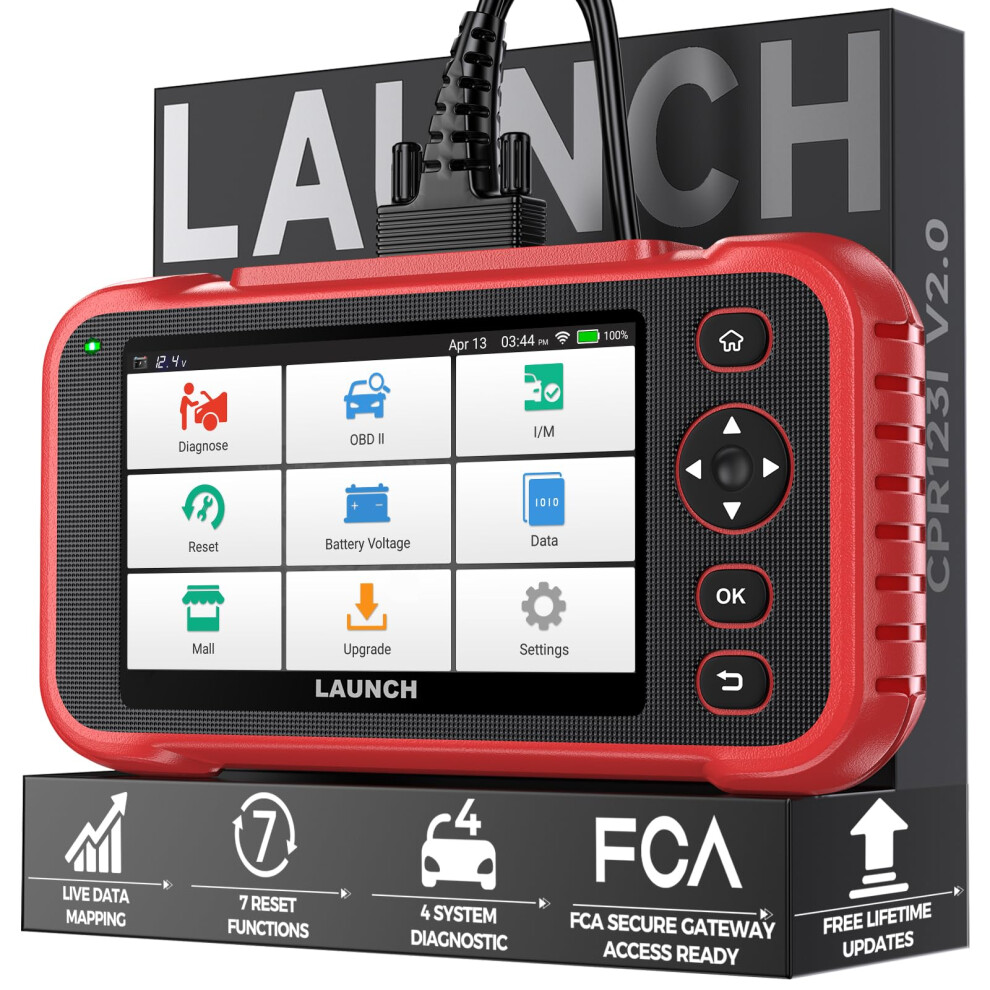 2025 LAUNCH CRP123I V2.0 Elite Car Scanner Diagnostic Tool Code Reader for Cars and Trucks Check Engine/ABS/SRS/Transmission OBD2 Scanner Life