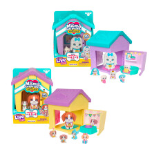 Little Live Pets Dog House Playset Bundle Mama Surprise Families Beagle and Maltese Collection interactive Playset Playset Toy Gift For Ki