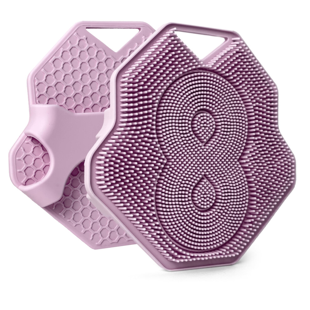 Lintach Silicone Body Scrubber For Women - Gentle Exfoliating Body Scrubber Ergonomic Silicone Shower Scrubbers Reusable Hygienic Skin Friendl