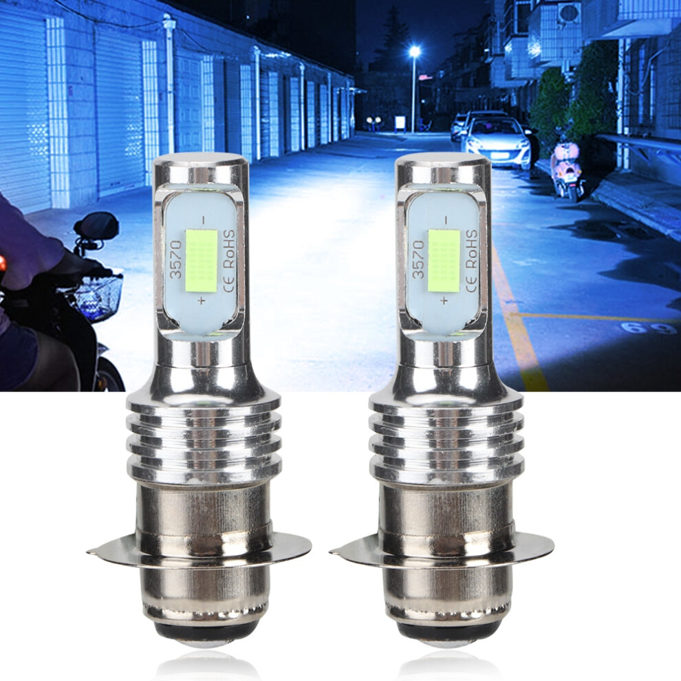 2Pcs H6 /PISD 80W 8000K LED Fog Light Bulb Lamp Ice Blue12-24V Universal-image-OPC-PHWW2VR-NEW