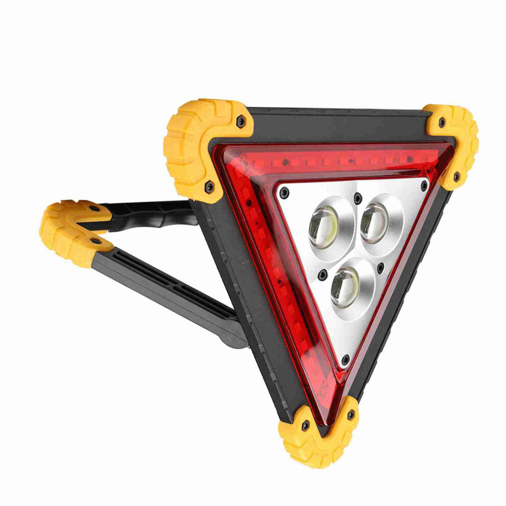 30W Multifunction Car Breakdown Emergency Safety Triangle Stop Sign With Led Warning Red/Light 4951324623085