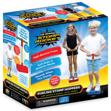 Stomp Rocket Dueling Stomp Hopper     Jump Bounce & Squeak Foam POGO Jumper f   r Kinder     Kleinkind-Pogo-Stick mit weichen Griffen und dehnbaren B