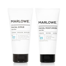 MARLOWE. Huidverzorgingsset, No. 122 Gezichtsscrub 6 oz & No. 123 Gezichtsm moisturizer 6 oz met Natuurlijke Extracten