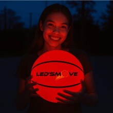 MOVE DI LED MOVE LIGHT UP BASKBALL - Glow in the Dark Basketball for Teen Boy - Blowing Red Basket Ball Light Up Toy Up Led per i giochi da ballo not
