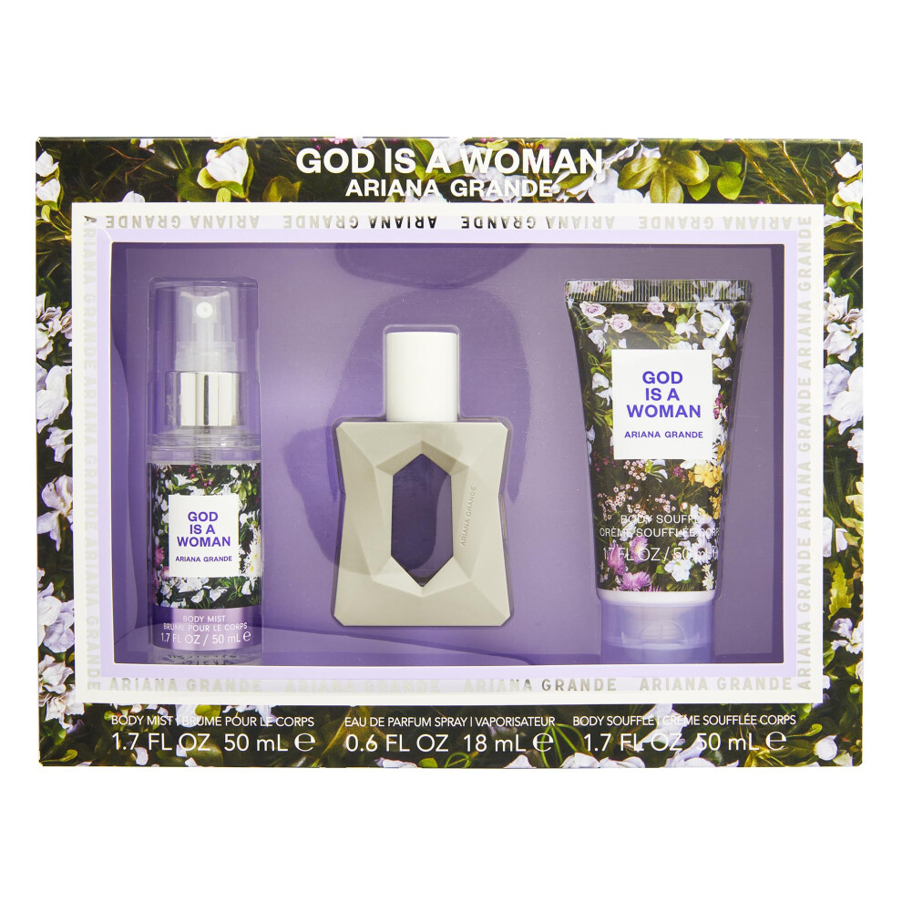 Ariana Grande God Is A Woman Gift Set - Includes Eau de Parfum  Body Lotion  Body Mist
