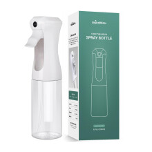 Aquableu Spray Bottle for Hair - Continuous Mist Spray Bottle for Hair Care Styling Cleaning Plants Pets & Essential Oils (Clear 6.76oz/200m