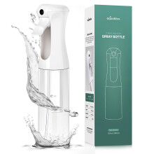 Aquableu Spray Bottle for Hair - Continuous Mist Spray Bottle for Hair Care Styling Cleaning Plants Pets & Essential Oils (Clear 10oz)