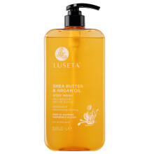 Luseta Sheabutter- und Arganl-Krperwaschgel fr feuchtigkeitsspendende, nhrende und weichmachende Krperlotion fr tgliche Feuchtigkeitsglttung