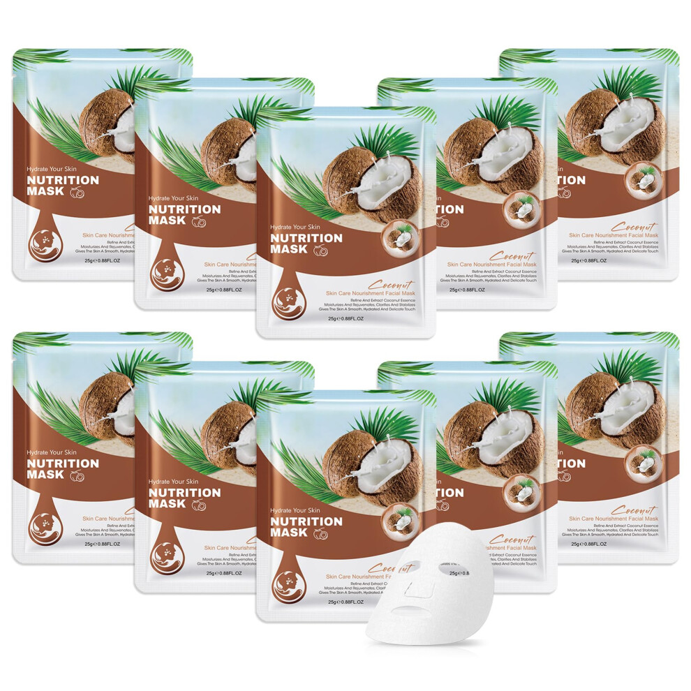 10Er-Packung Mit Verschiedenen Gesichtsmasken, Hautpflege-Set, Feuchtigkeitsspendende Gesichtsmasken In Gro En Mengen, Hautpflege-Geschenkset F R-image