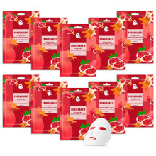 10er-Pack verschiedene Gesichts-Tuchmasken, Hautpflege-Set, feuchtigkeitsspendende Bulk-Tuch-Gesichtsmasken, Hautpflege-Geschenkset fr Frauen und M