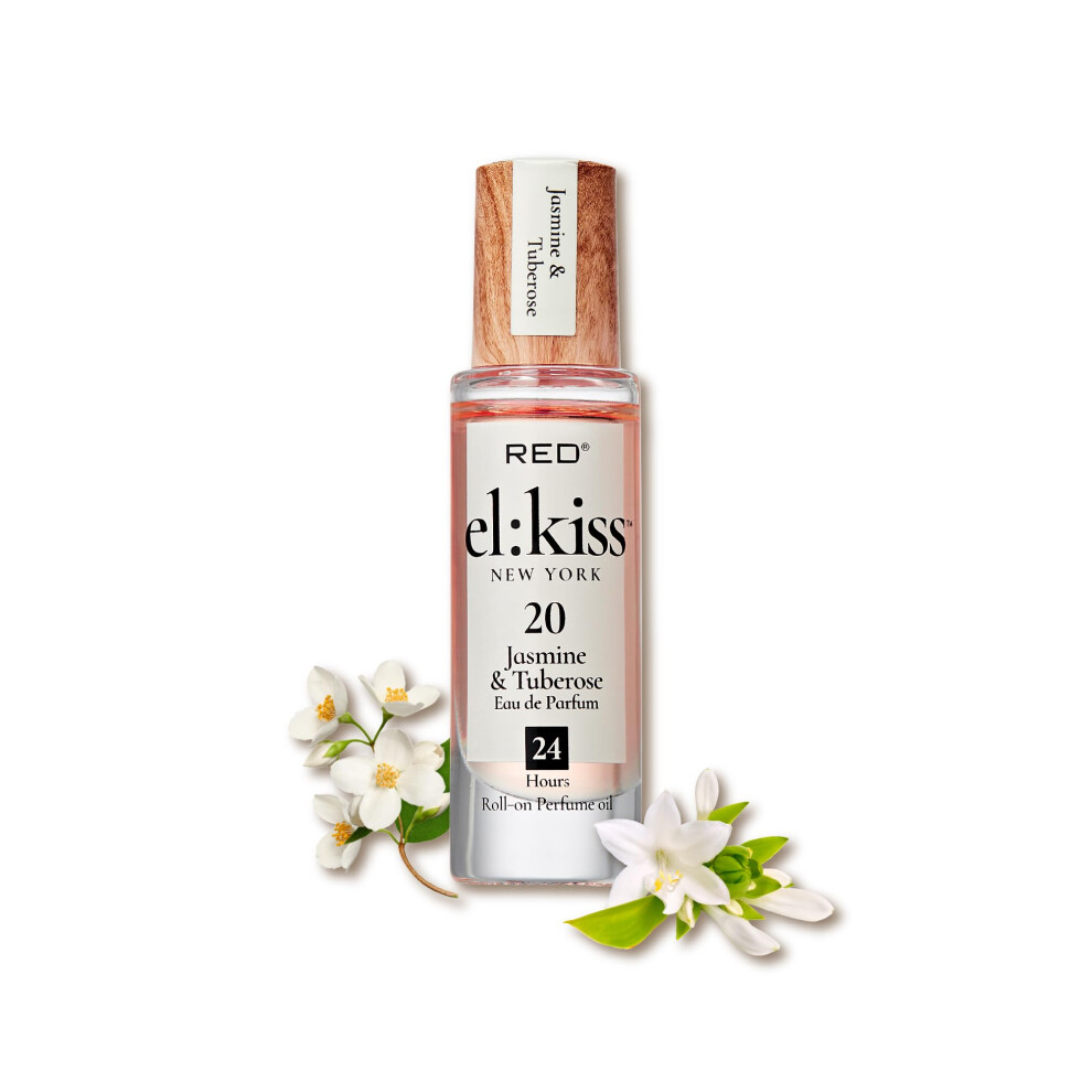 El:kiss Roll On Perfume Jasmine & Tuberose Inspired By Guc. Bloom Eau De Parfum 12Ml (.40 Fl Oz) Hydrating & Long-Lasting Alcohol-Free & Mine