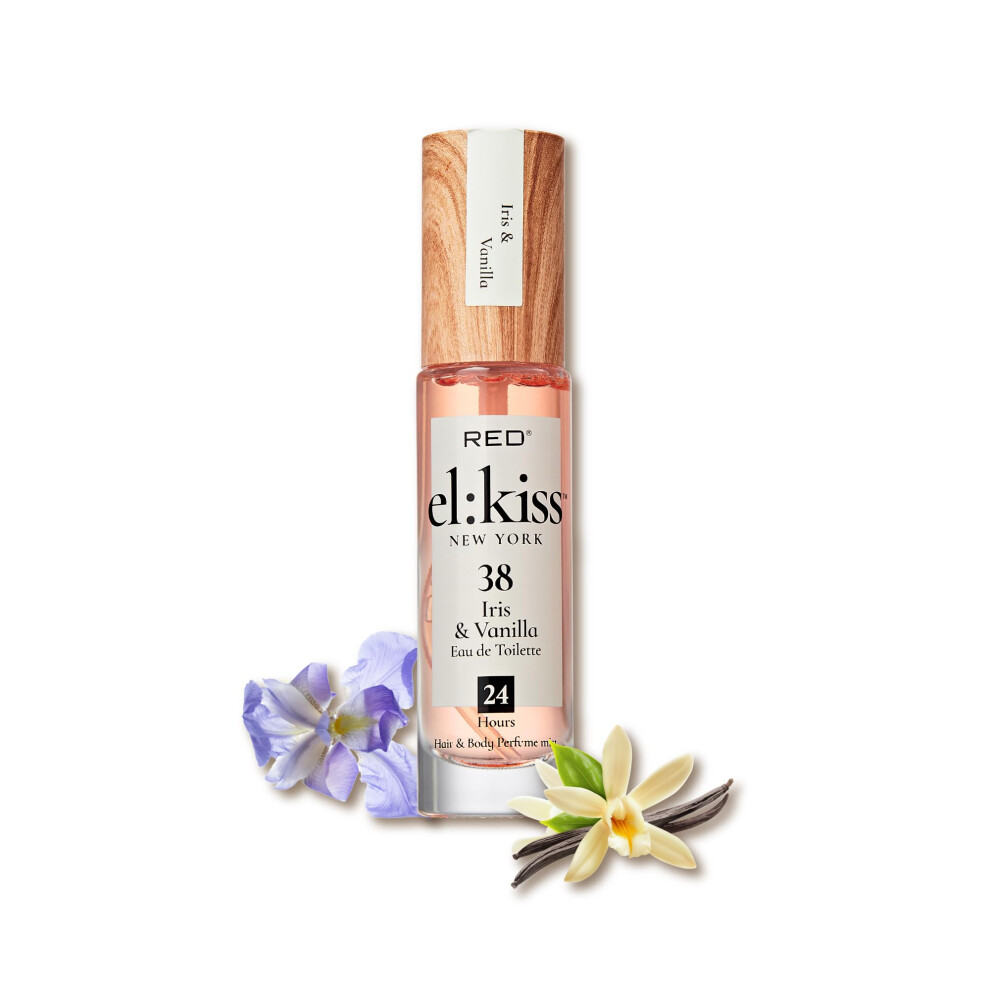 El:kiss Hair Perfume & Body Mist Iris & Vanilla Inspired By La V. E. Belle Eau De Toilette 30Ml (1.01 Fl Oz) Hydrating & Long-Lasting Alcohol