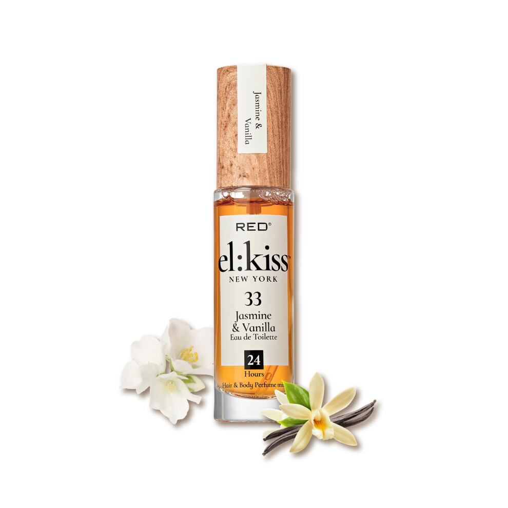 El:kiss Hair Perfume & Body Mist Jasmine & Vanilla Inspired By Sdj 68 Eau De Toilette 30Ml (1.01 Fl Oz) Hydrating & Long-Lasting Alcohol & Mi
