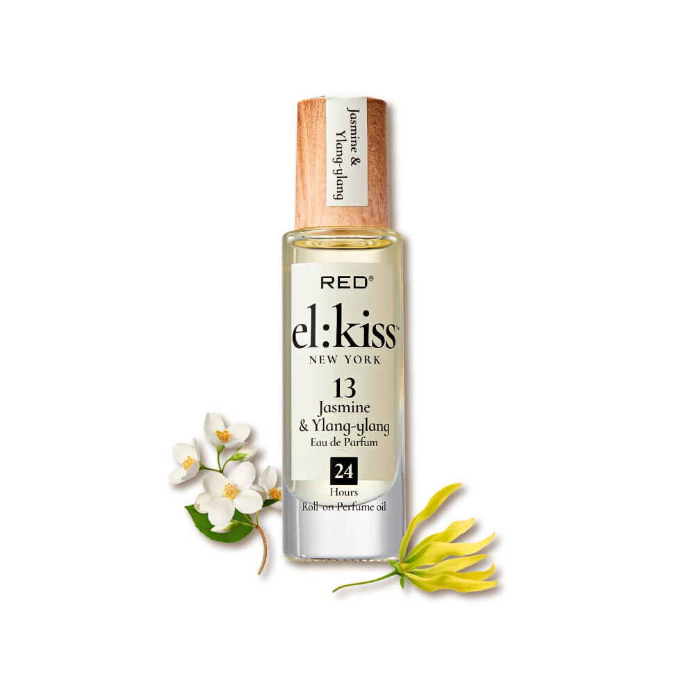 El:kiss Roll On Perfume Jasmine & Ylang Ylang Inspired By Ch. Gabrielle Eau De Parfum 12Ml (.40 Fl Oz) Hydrating & Long-Lasting Alcohol & Min