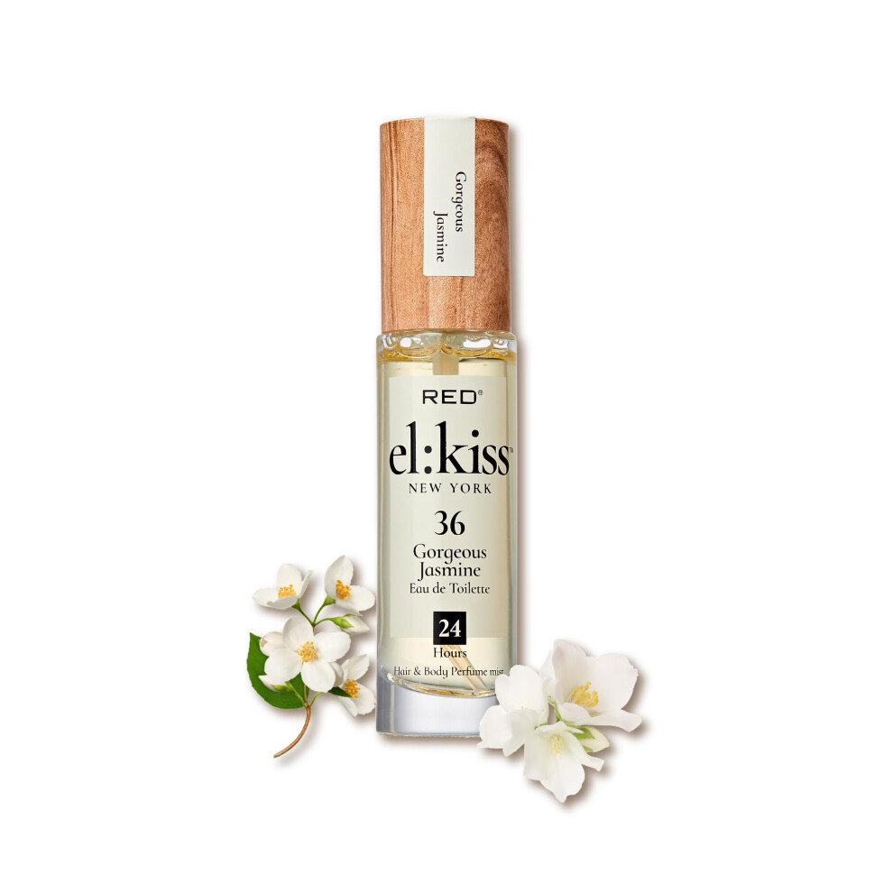 El:kiss Hair Perfume & Body Mist Gorgeous Jasmine Inspired By Guc. Flora Eau De Toilette 30Ml (1.01 Fl Oz) Hydrating & Long-Lasting Alcohol &