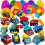 Stargo 8 Pack Colorful Prefilled Easter Eggs with Toys - Construction Engineering Vehicles  Pull-Back Cars  Bright Plastic Easter Eggs Filled  Ba 1