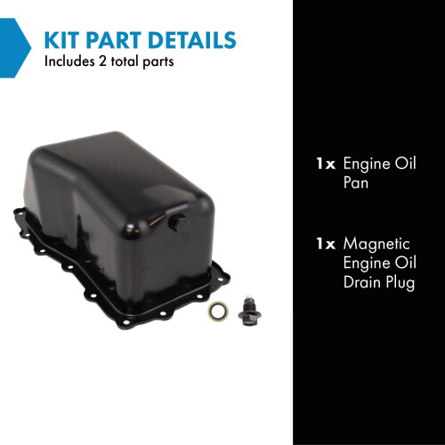 Crter de leo do motor TRQ compatvel com Jeep Wrangler 2007-2011 1