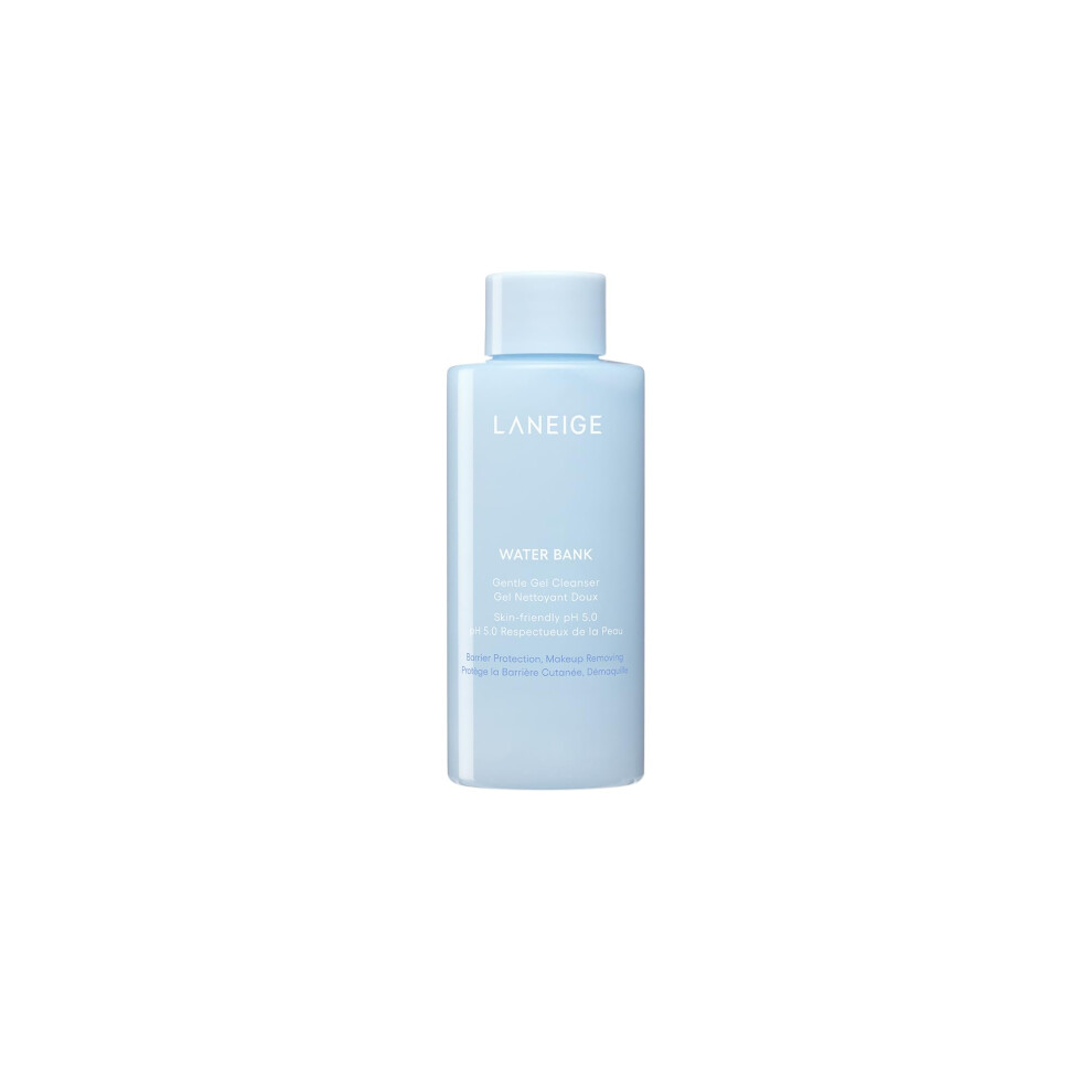 Laneige Water Bank Gentle Gel Cleanser Mini: Ph-Balanced & Barrier-Boosting Gel Cleanser With Hyaluronic Acid Blue