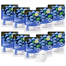 10er-Pack verschiedene Gesichts-Tuchmasken, Hautpflege-Set, feuchtigkeitsspendende Bulk-Tuch-Gesichtsmasken, Hautpflege-Geschenkset fr Frauen und M
