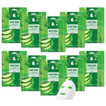 10er-Pack verschiedene Gesichts-Tuchmasken, Hautpflege-Set, feuchtigkeitsspendende Bulk-Tuch-Gesichtsmasken, Hautpflege-Geschenkset fr Frauen und M