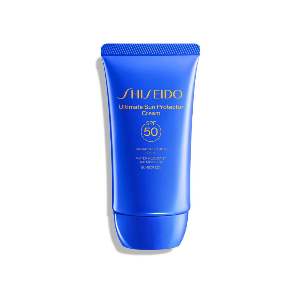 Shiseido Ultimate Sun Protector Cream - 50 mL - Hydrating Broad-Spectrum SPF 50 Sunscreen for Face - Visibly Improves Fine Lines  Smoothness & Ev