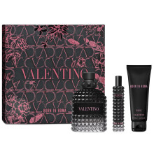 Valentino Born in Roma Uomo Eau de Toilette 3-teiliges Geschenkset (Eau de Toilette 3,4 fl oz + Duschgel 2,5 fl oz + Reisespray 0,5 fl oz)